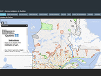 Carte interactive des aires protégées du MDDELCC