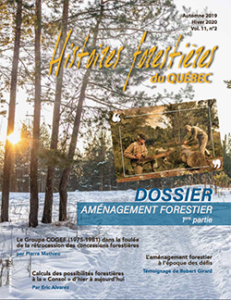 Revue Histoires Forestières – Automne 2019-Hiver 2020