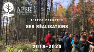 L’AF2R présente ses réalisations 2019-2020
