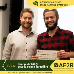 Résultats de la Bourse de l’AF2R pour la relève forestière 2023